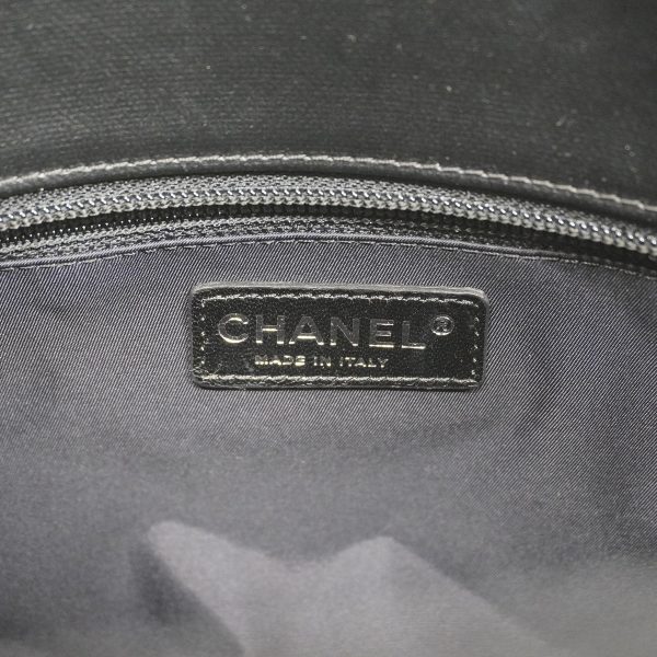 5 Chanel Tote Bag Paris Biarritz Leather Black