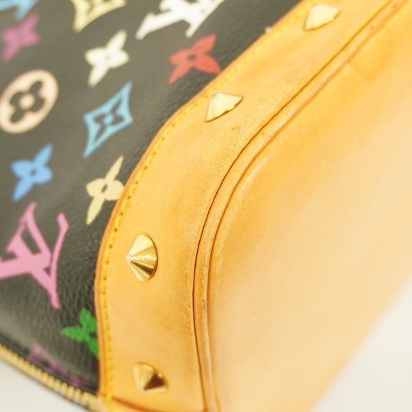 5 Louis Vuitton Handbag Monogram Multicolor Alma Noir Back