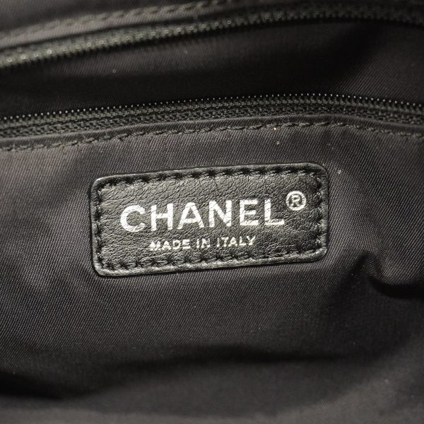 5 Chanel Shoulder Bag Paris Biarritz Canvas Black