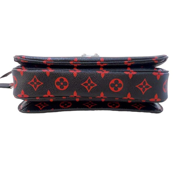 5 Louis Vuitton Pochette Metis MM Black Red