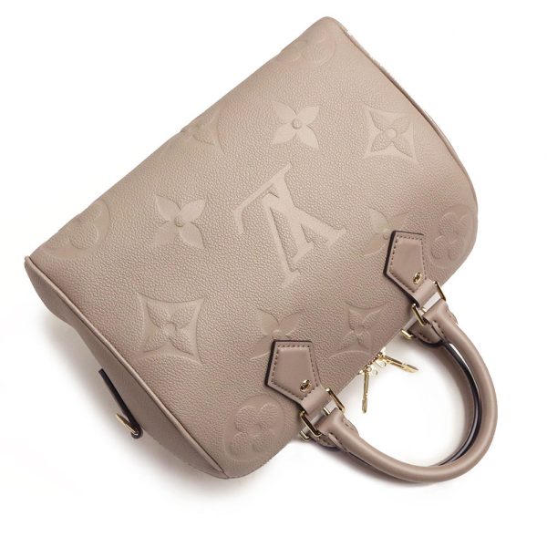 5 Louis Vuitton Speedy Bandouliere 25 Crossbody Empreinte Tourtrail Beige