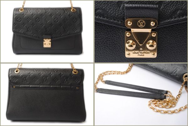 5 Louis Vuitton Saint Germain MM Monogram Empreinte Black