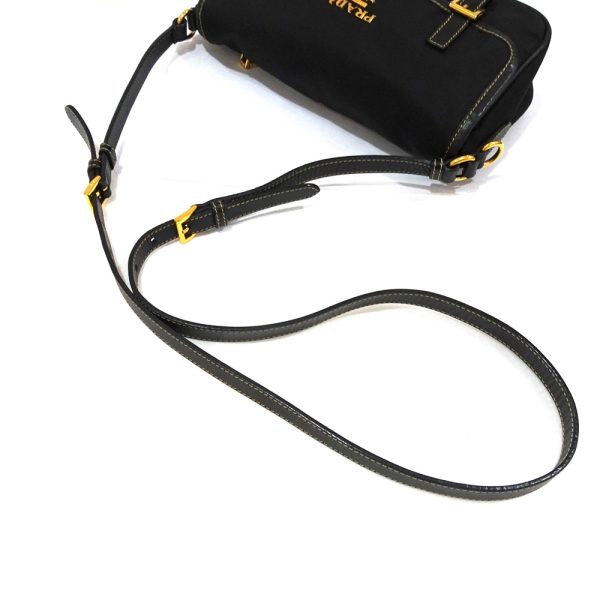 5 Prada Shoulder Bag Nylon Crossbody Black