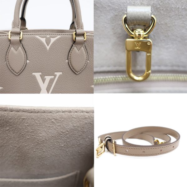 5 Louis Vuitton On the Go PM Bicolor Empreinte Tourtrail Crème