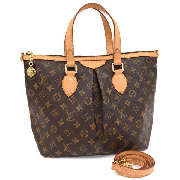 5000001884118563 1 Louis Vuitton Palermo PM 2way Handbag Shoulder Monogram Brown