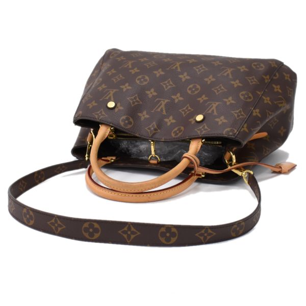 5000001884120343 7 Louis Vuitton 2way Handbag Montaigne MM Monogram Brown Leather