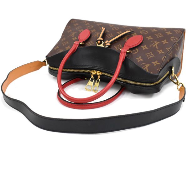 5000001884121847 7 Louis Vuitton Tuileries Tote 2way Handbag Monogram Noir Black Brown Red