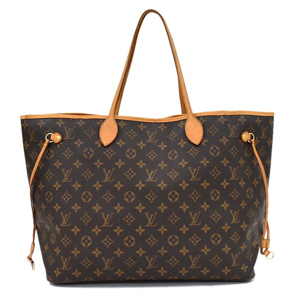 5000001884122566 3 Louis Vuitton Neverfull GM Tote Bag Shoulder Monogram Brown Leather