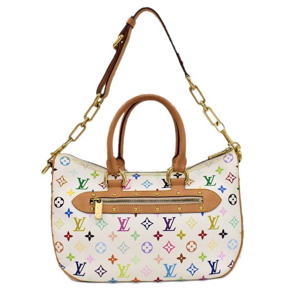 5000025884100170 3 Louis Vuitton Rita Shoulder Multicolor Leather White