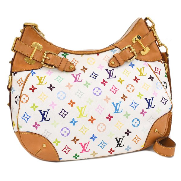 5000025884100172 1 Louis Vuitton Greta Shoulder Bag Monogram Multicolor White