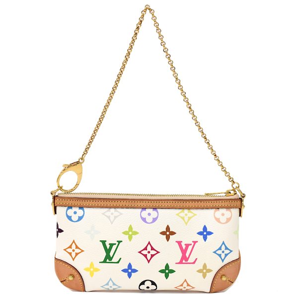 5000026884100114 3 Louis Vuitton Multicolor Pochette Mira MM Chain Bag Monogram Bronze