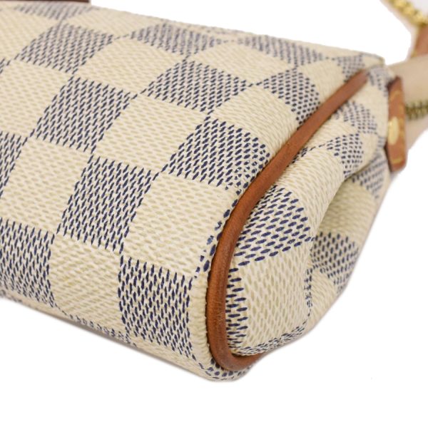 5000041884102203 5 Louis Vuitton Damier Azur Eva Handbag White