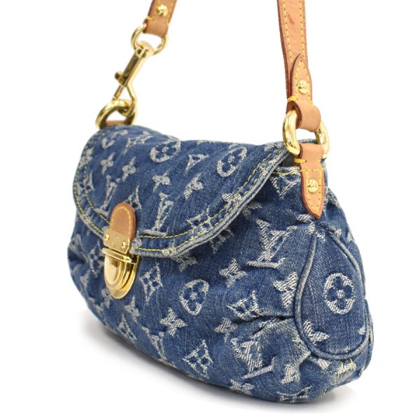 5000041884102247 2 Louis Vuitton Mini Pleaty Shoulder Bag Denim Blue