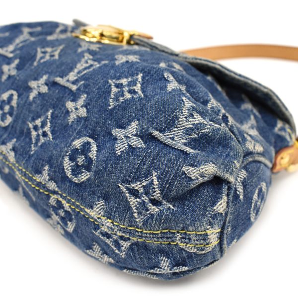 5000041884102247 6 Louis Vuitton Mini Pleaty Shoulder Bag Denim Blue