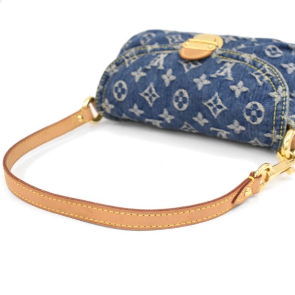 5000041884102247 7 Louis Vuitton Mini Pleaty Shoulder Bag Denim Blue