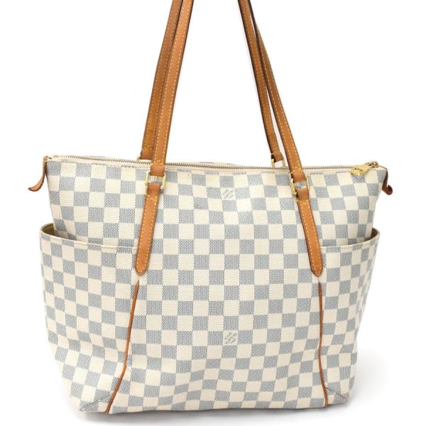 5000041884102267 1 Louis Vuitton Totally MM Tote Shoulder Bag Damier Azur Off White