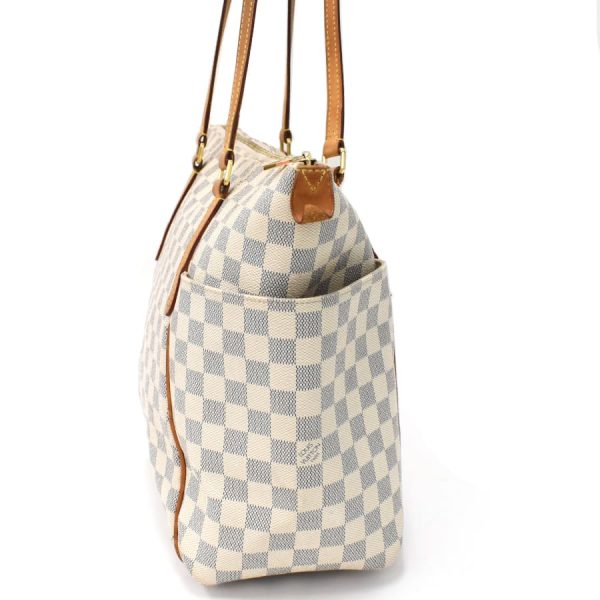 5000041884102267 2 Louis Vuitton Totally MM Tote Shoulder Bag Damier Azur Off White