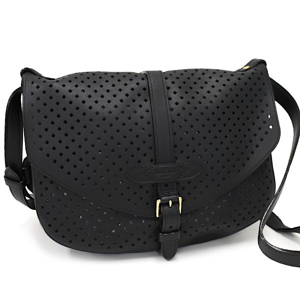 5000041884102319 1 Louis Vuitton Perfot Flore Saumur Messenger Shoulder Bag Black Cruise Leather