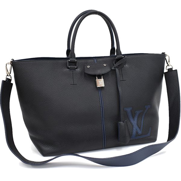 5000041884102321 1 Louis Vuitton Pernelle 2way Tote Bag Taurillon Leather Noir Black