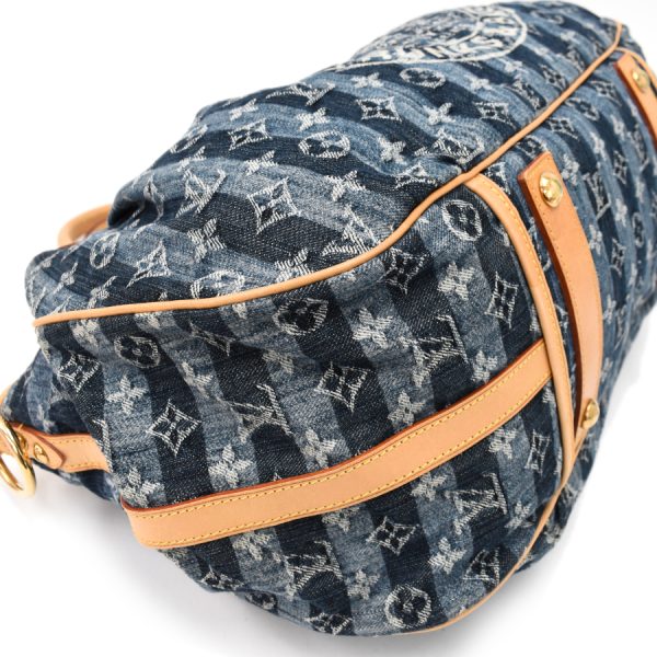 5000041884102322 5 Louis Vuitton Cabas Raye GM Handbag Monogram Denim Blue