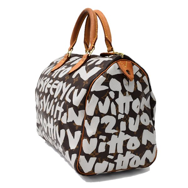 5000041884102436 2 Louis Vuitton Speedy 30 Handbag Mini Boston Monogram Graffiti Arjan