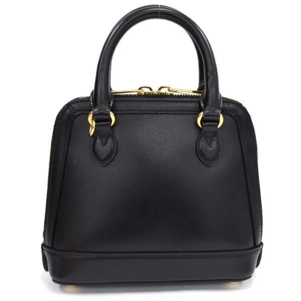 5000049884102378 3 Gucci Horsebit Mini Top Handle 2way Shoulder Bag Leather Black Gold Hardware