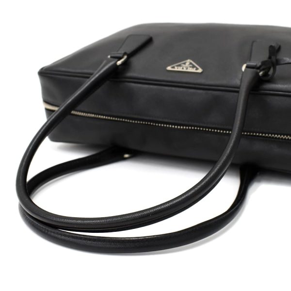 5000105884102800 7 Prada Shoulder Bag Shoulder Bag Triangle Logo Leather Black