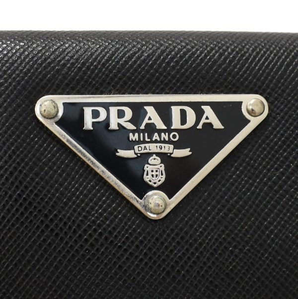 5000105884102800 9 Prada Shoulder Bag Shoulder Bag Triangle Logo Leather Black