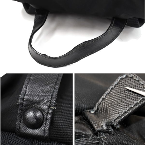 5000105884103047 8 Prada Backpack Rucksack Testu Montagne Nylon Nero Black Triangle Logo