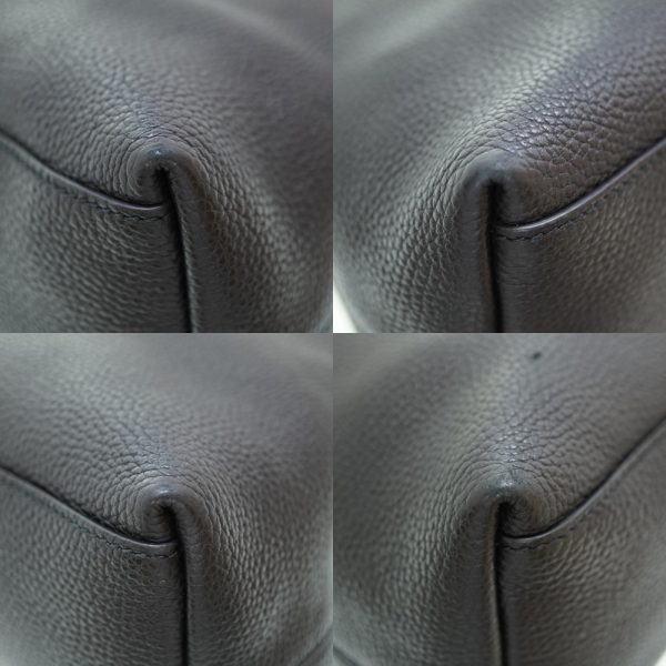 5j0104iie6 5 Gucci Soho Chain Interlocking GG Tote Bag Leather Black