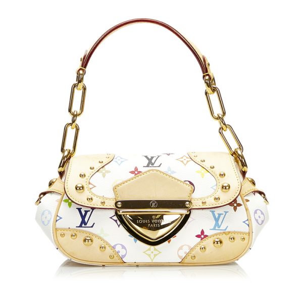 5juzjfc6hxh908j3 1 Louis Vuitton Monogram Multicolor Marilyn Shoulder Bag Bronze White PVC Leather