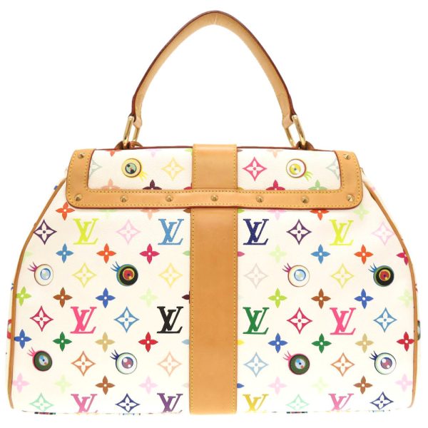 5m0083ilg6 2 Louis Vuitton Monogram Multicolor Eye love you GM Shoulder Bag White