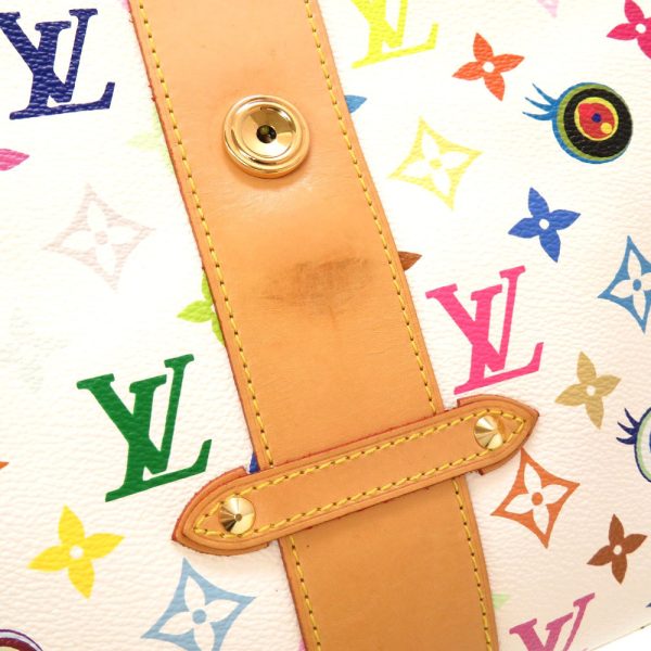 5m0083ilg6 7 Louis Vuitton Monogram Multicolor Eye love you GM Shoulder Bag White