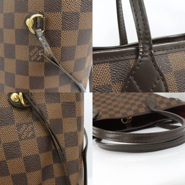 6 Louis Vuitton Neverfull MM Damier Ebene Tote bag Brown