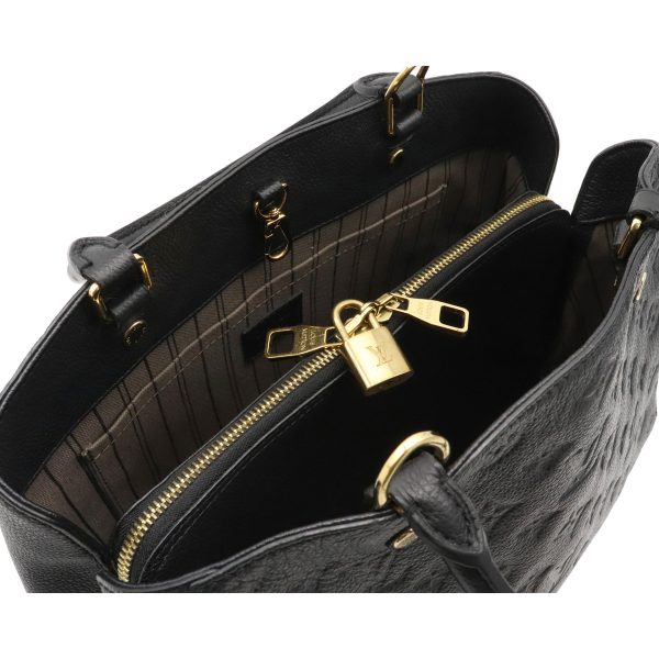 6 Louis Vuitton Empreinte Montaigne MM Noir Black