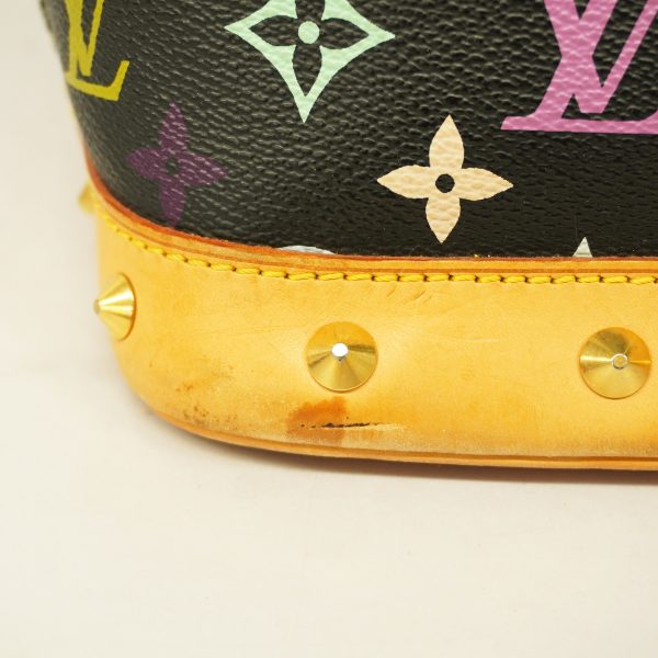 6 Louis Vuitton Handbag Monogram Multicolor Alma Noir Back