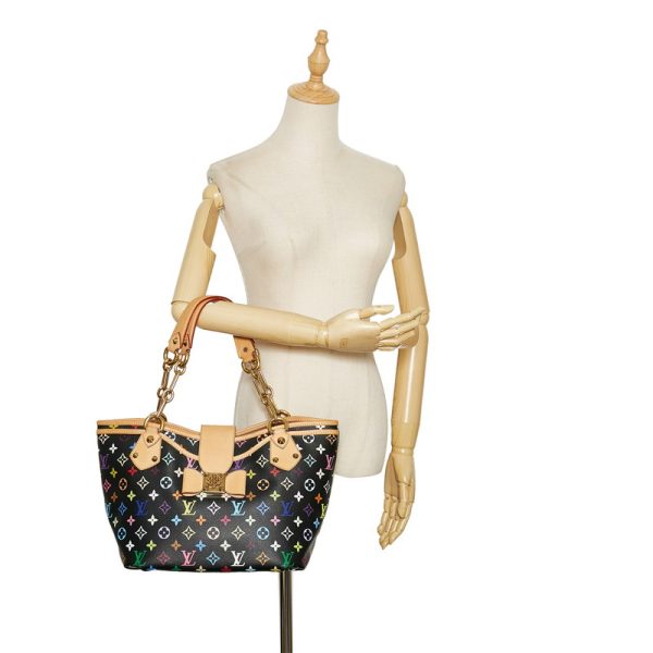 6 Louis Vuitton Multicolor Annie GM Chain Tote Bag Noir Black