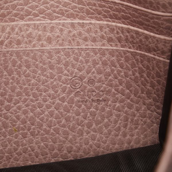 6 Gucci Interlocking G Chain Wallet Shoulder Bag Pink