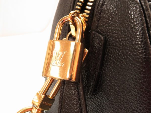 6 Louis Vuitton Monogram Empreinte Speedy Bandouliere 20 HandBag Black