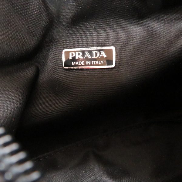 6 Prada Nylon Accessory Pouch Handbag Black