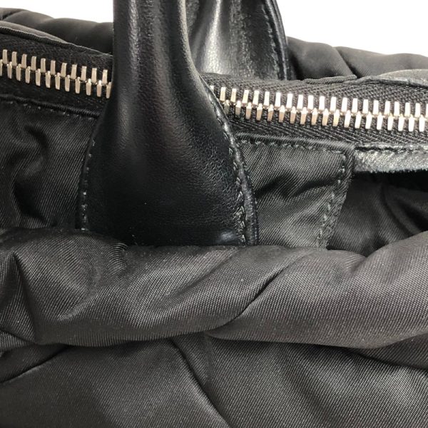 6 Prada Re nylon Medium Padded Tote Black Nylon