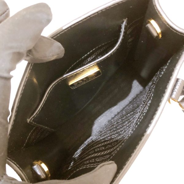 6 Prada Saffiano Leather Handbag Black Gold Hardware