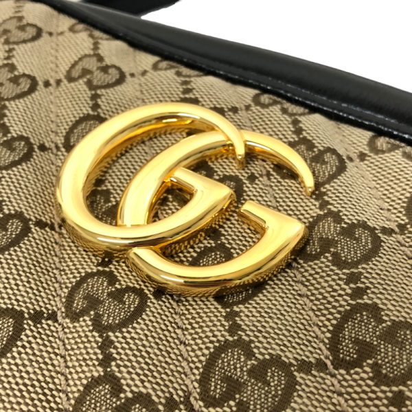 6 Gucci GG Marmont Small Quilted Shoulder Brown