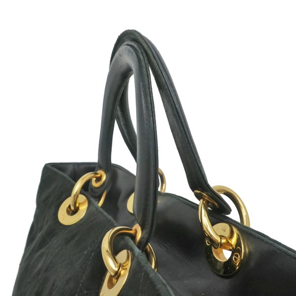 6 Christian Dior Handbag Suede Black