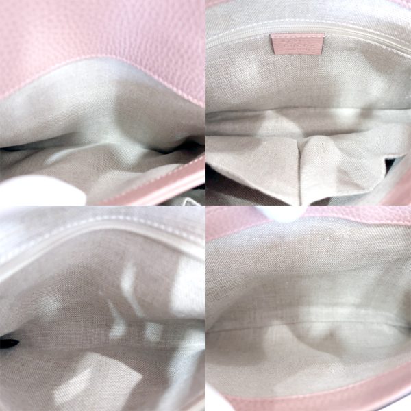 6 Gucci Chain Shoulder Bag Interlocking G Pink
