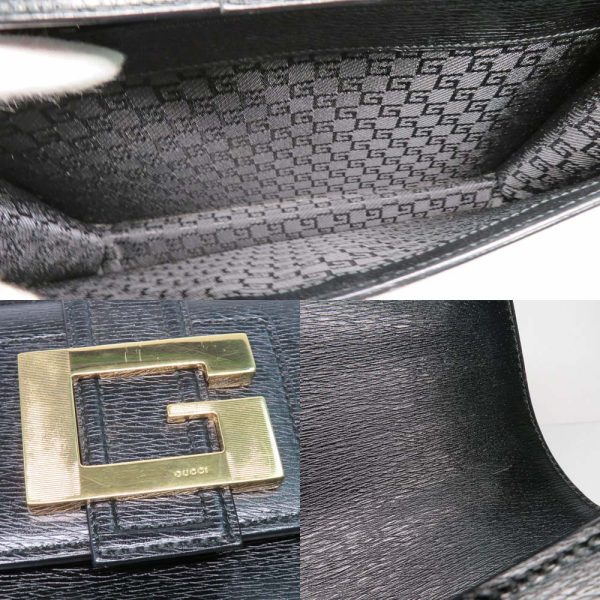 6 Gucci G Logo Shoulder Bag Black