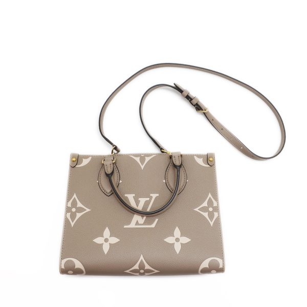 6 Louis Vuitton On the Go PM Bicolor Empreinte Tourtrail Crème