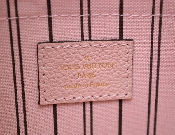 7 Louis Vuitton Emprene Montaigne MM Rose Ballerine Pink