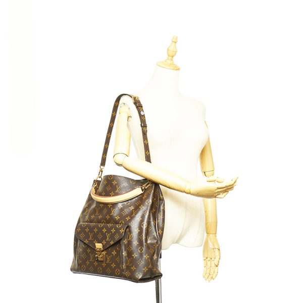 7 Louis Vuitton Monogram Metis Leather Handbag Brown