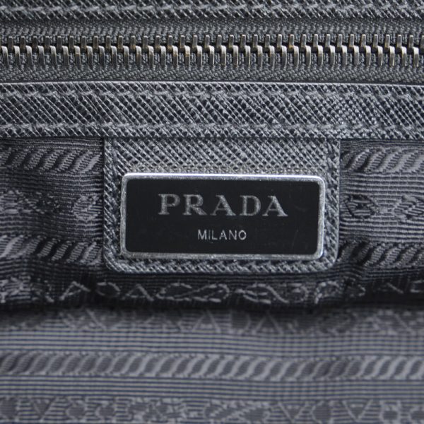 7 Prada Tote Bag Black Nylon Leather